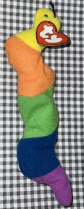 TY Teenie Beanie Baby Inch the inchworm. P.E. Pellets. Retirado 1993 vintage. - Imagen 1 de 12