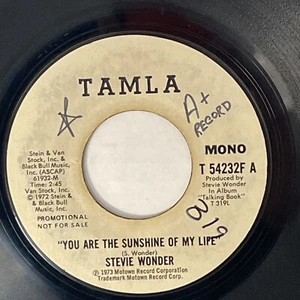 Stevie Wonder-You Are The Sunshine Of My Life 45 Rpm Tamla Promo T-54232F - Bild 1 von 4