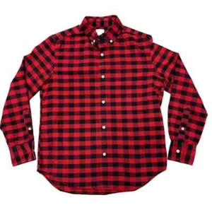 Camisa Oxford Crewcuts para niños manga larga a cuadros de búfalo talla 12 - Imagen 1 de 3