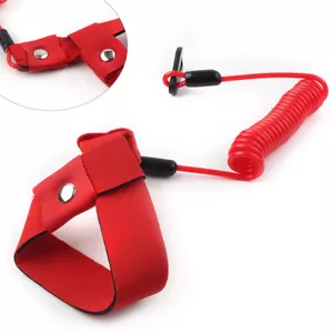 Stop Kill Key Floating Safety Wrist Lanyard Red For Yamaha Jet Ski Wave Runner - Picture 1 of 10