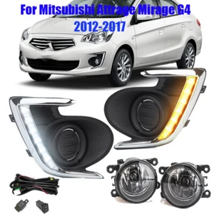 Daytime Running Light Fog Lamp W/Wire For Mitsubishi Attrage Mirage G4 2012-2017 - Foto 1 di 14