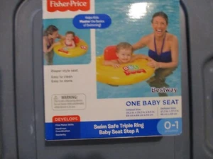 Fisher Price Bestway Inflatable Triple Ring Baby Seat Age 0-1  NEW IN SEALED BOX - Picture 1 of 3
