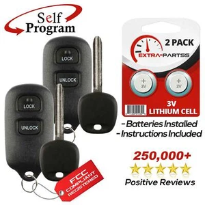 2 For 2001 2002 2003 Toyota Highlander Remote Keyless Fob + Key - Picture 1 of 7