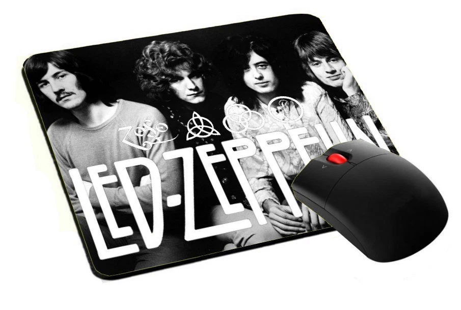 mouse pad, tappetino mouse LED ZEPPELIN rock music pc computer desktop - Immagine 1 di 1