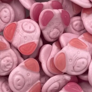 1kg BULK BAG KATJA PIGLETS BIGGETJES PIG SHAPED FRUIT FLAVOUR PINK GUMMY CANDY - Picture 1 of 1