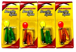 Johnson Beetle Spin 1/16 OZ 2 PAQUETES Catalpa Black Vein 2 PAQUETES naranja negro vena - Imagen 1 de 22