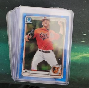 DL Hall 2020 Bowman Chrome Sapphire Lot Of 14 | Orioles Brewers - Bild 1 von 2