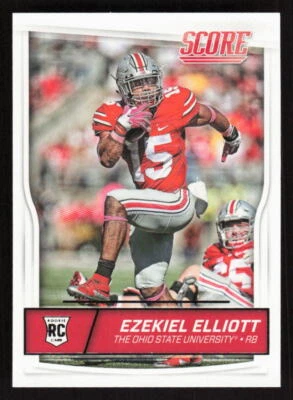 Ezekiel Elliott 2016 Score #344 RC Rookie Ohio State Buckeyes - Image 1 of 2