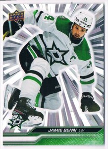 2023-24 UPPER DECK OUTBURST SILVER JAMIE BENN DALLAS STARS #58