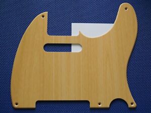 NEW Telecaster 5 Hole PICKGUARD for Fender USA / Mex Vintage Tele - Maple Print
