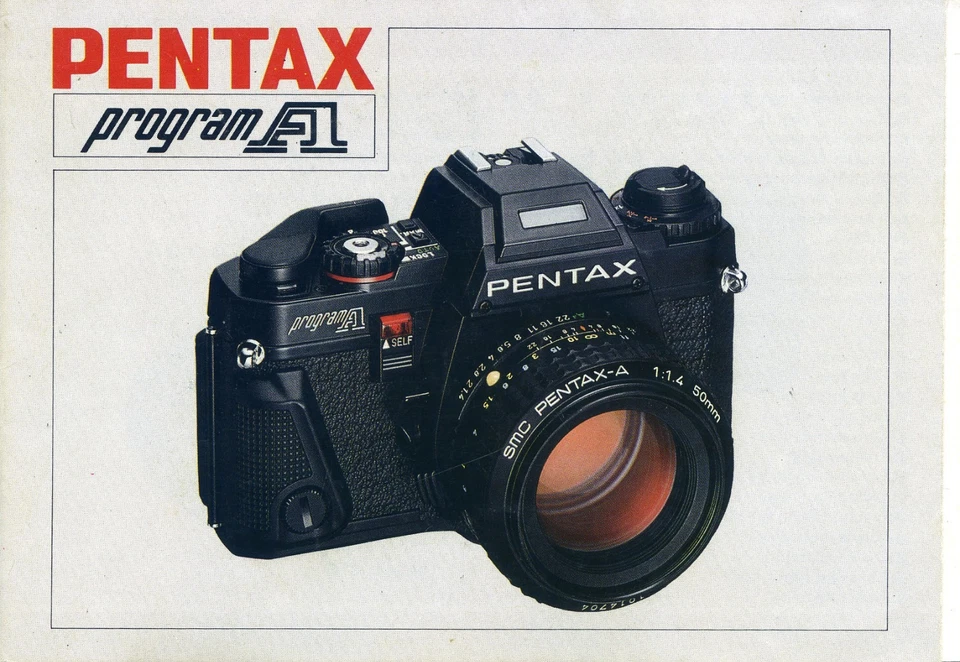 Pentax Program A  35mm SLR Camera  Instruction Manual - Image 1 of 1