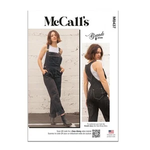 Multicolor Sewing Pattern for Floor Length Overalls Sizes 16 to 24 McCall's - Picture 1 of 5