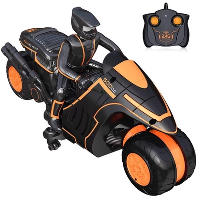 Remote Control Motorcycles, 360° Spinning Action Rotating Drift Stunt Motorbi... - Image 1 of 4