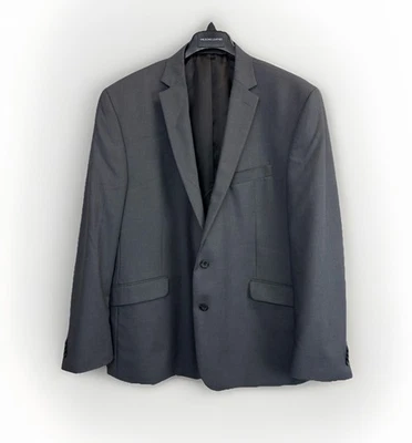 Blazer Kenneth Cole Reaction Para Hombres 48R Gris Traje Chaqueta Dos Botones Clásico Foto 1 de 4