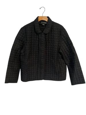 Weatherproof Jacket Women's Large Black Quilted Full Zip Pocketed Light Coat - Image 1 of 4