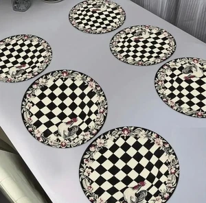 X2 Placemats in the style of Mackenzie Childs Gypsy Heat Resistant Washable - Picture 1 of 2