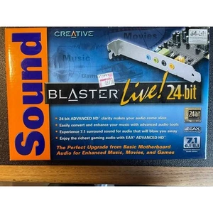 Creative Labs SB0410 Sound Blaster Live ! Carte son PCI 24 bits 7.1 (Neuve) - Photo 1/2