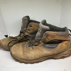 Timberland Men's Brown Leather 6" Hiking Boots Size 13 A6919 - Picture 1 of 13