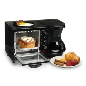 Elite Cuisine 3 in 1 Multifunctional Breakfast Center Model EBK-200B - Picture 1 of 3