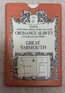 Nachdruck Erstausgabe 1 Zoll Ordnance Survey England Wales 47 Great Yarmouth - Bild 1 von 2