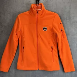 Auburn Tigers Jacket Adult Extra Small Orange Fleece Columbia Full Zip Embroider - Picture 1 of 12