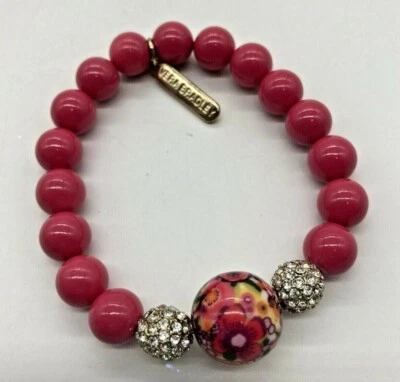 Vera Bradley Pink Floral Beaded Bracelet  - Image 1 of 4