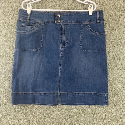 Falda vaquera Code Bleu para mujer 14 azul corta informal clásica usada en excelente estado Foto 1 de 4