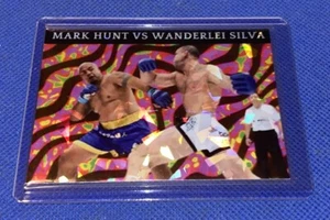 Tarjeta coleccionable Wanderlei Silva Mark Hunt Pride FC personalizada rosa cebra Holofoil - Imagen 1 de 5