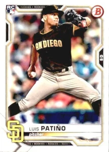 2021 BOWMAN MLB BASE PAPER ROOKIE RC #44 LUIS PATINO SAN DIEGO PADRES - Picture 1 of 2