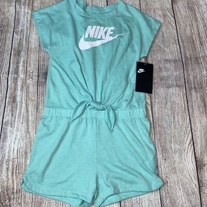 Nike 6 or 6x Teal Mint Romper One Piece Summer NEW Soft - Picture 1 of 1