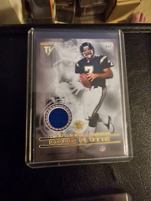 2001 Pacific Titanium Dual Jersey #117 Doug Flutie Curtis Conway SD Chargers - Image 1 of 2