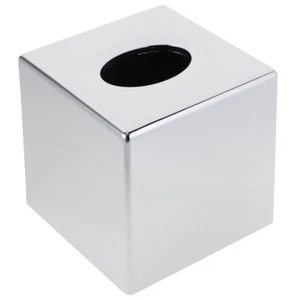 Caja de pañuelos galvanoplastia soporte de viaje decorativo boutique pañuelos cubo cajas - Imagen 1 de 12