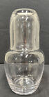 DECANTER WATER TORRE & TAGUS ETCHED FLASK GLASS PITCHER BEDSIDE