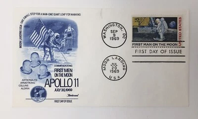 1969 FDC Apollo 11 Moon Landing Dual Cancel  Fleetwood - Image 1 of 2