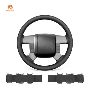 Cubierta de volante de cuero artificial negro MEWANT para Ford F150 F250 2004 - Imagen 1 de 9