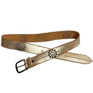 AE American Eagle leather studded belt sz M western boho - Picture 1 of 8
