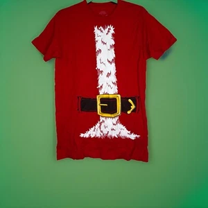 Annarbor T-Shirt Co. Größe M Weihnachtsshirt Weihnachtsmann Bart Gürtel Party - Bild 1 von 3