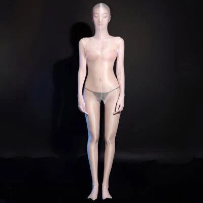Macacão sexy transparente brilhante capa completa bodystocking catsuit Zentai - Imagem 1 de 4