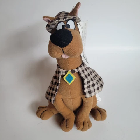 Scooby Doo Sherlock Detective Plush Toy 12" Cartoon Network Vintage 1997 Cover