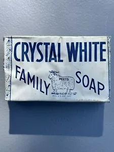 Vintage Seifenstück (Peet's Crystal White, Colgate-Palmolive-Peet) ~ 1930er Neu aus altem Lagerbestand - Bild 1 von 4