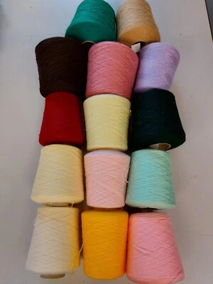 4 Ply Fine  100% Acrylic Yarn on Large 500g CONE - Image 1 of 4
