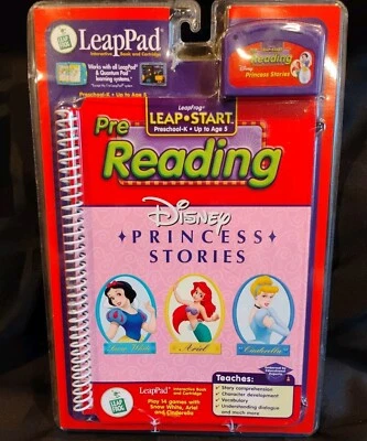 LeapPad Leap Start Pre Reading Disney Princess Stories Book  Pre K 2002 NOS READ - Image 1 of 4