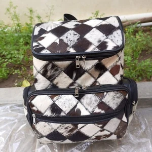 Best Travel Backpack Customize patchwork Laptop Bag Genuine Leather Backpack - Picture 1 of 6