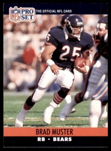 1990 Pro Set Brad Muster Chicago Bears #454
