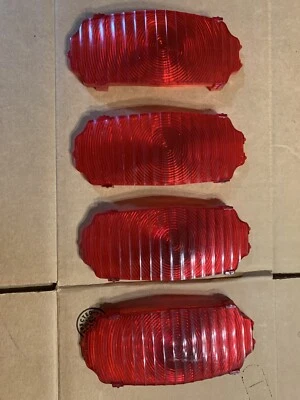1970 GM OLDSMOBILE CUTLASS 442 REAR INNER TAIL LAMP SET OF 4 5961152 OEM - Image 1 of 4