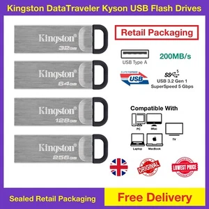 Kingston DataTraveler Kyson 32/64/128/256GB Flash Memory Stick USB 3.2 - Bild 1 von 14