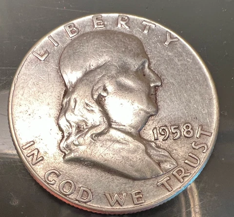 1958 P Franklin Half Dollar Cover