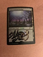 MTG Magic Snow-Covered Swamp FOIL Shadow Signed Proof x1 Secret Lair SLD Danner