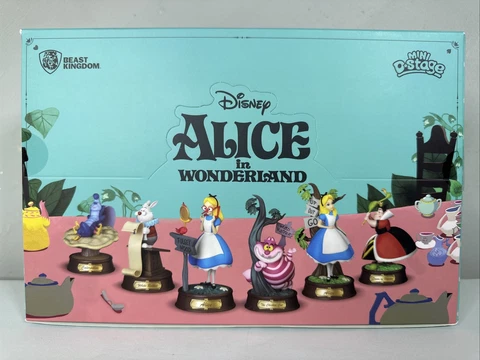 Alice in Wonderland Mini D-Stage 001 4-In Statue Set of 6 Disney Mini Egg Attack Cover