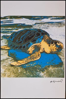 ANDY WARHOL * Turtle * 57 x 38 cm * signed lithograph * limited # 92/100 - Bild 1 von 4
